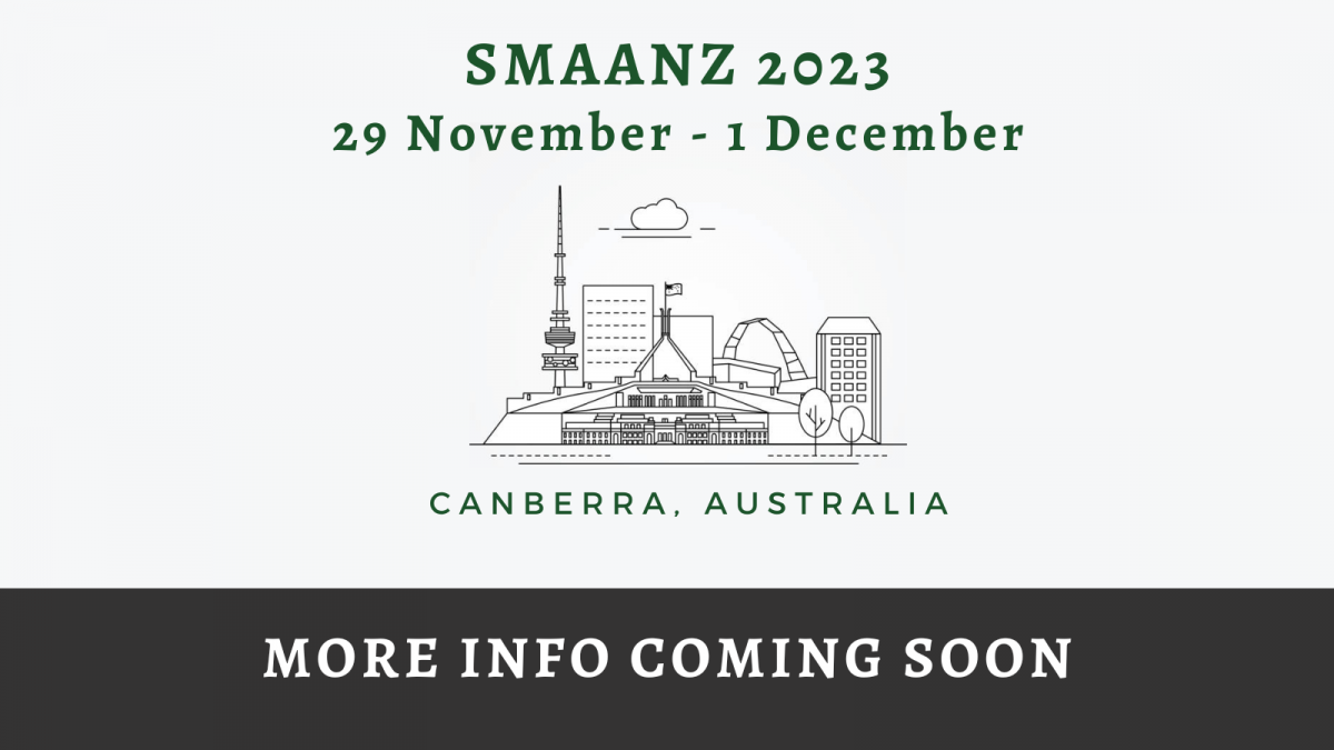 2023 SMAANZ Conference SMAANZ